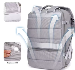 यूनिसेक्स बड़ी क्षमता यूएसबी चार्जिंग पोर्ट ट्रैवल बैग शॉर्ट ट्रिप बिजनेस लैपटॉप के साथ सामान बैकपैक कैरी - Product Image 6