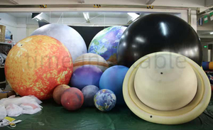 Hành tinh Sao Thổ khổng lồ bơm hơi LED, hệ mặt trời bơm hơi treo trang trí - Product Image 6