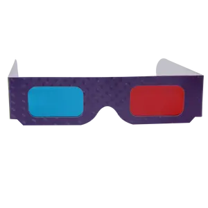 מותאם אישית לוגו אדום ציאן Anaglyph 3d נייר עין משקפיים אדום כחול 3d נייר משקפיים