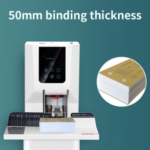 Nouveau lancement de reliure semi-automatique avec bouton tactile chauffage rapide pour contrats et brochures alimenté par l'électricité - Product Image 6