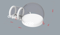 Dôme gonflable transparent avec trampoline, tentes ballon, dôme de pique-nique, tente igloo pour location