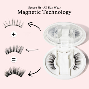 Kit <span class=keywords><strong>de</strong></span> <span class=keywords><strong>cils</strong></span> magnétiques souples, pas besoin <span class=keywords><strong>de</strong></span> colle, faciles à poser, <span class=keywords><strong>faux</strong></span> <span class=keywords><strong>cils</strong></span> magnétiques avec applicateur - Product Image 1