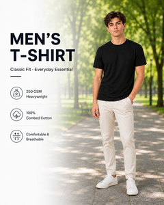 เสื้อยืดเปล่าผู้ชายหลากสี ผ้าฝ้าย 100% คอเสื้อเสริมความแข็งแรง ระบายอากาศได้ดี รับผลิตแบบ OEM ODM ออกแบบโลโก้ ขายส่งจากโรงงานโดยตรง - Product Image 1