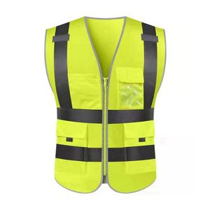 Veste de sécurité extérieure de gilet réfléchissant personnalisé bon marché de vente chaude - Product Image 6