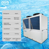 Bomba de Calor Inteligente para Piscina R410a de 130kW con Tecnología Inverter, Pantalla LED, Acero Inoxidable, Independiente y con WiFi
