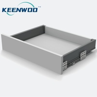 Keenwoo Boîte à tiroirs à fermeture douce pour armoires de cuisine 84MM 135MM 167MM 199MM Hauteurs pour meubles de salon