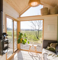 Cabane en bois préfabriquée, maison de voyage, camping-car, caravane, maison sur roues à vendre