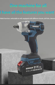 HIERKIN-Herramienta eléctrica de 21V con batería, herramienta de bricolaje, 350N, llave de impacto inalámbrica, juego de <span class=keywords><strong>herramientas</strong></span> - Product Image 5