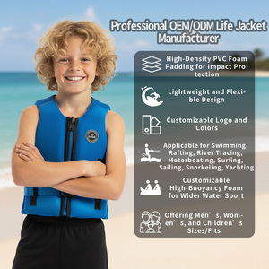 <span class=keywords><strong>Gilet</strong></span> de sauvetage en néoprène personnalisé pour enfants, planche à voile, flottabilité, surf, kitesurf, kayak, <span class=keywords><strong>gilet</strong></span> de sauvetage à <span class=keywords><strong>impact</strong></span>, grand <span class=keywords><strong>gilet</strong></span> de sauvetage - Product Image 2