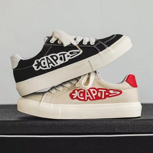 Nouvelles baskets décontractées à lacets en caoutchouc, design personnalisé, marque, avec un design à tige basse, chaussures de skate pour hommes - Product Image 3