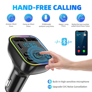 Simr PD QC 3.1A ชุดเครื่องเล่น <span class=keywords><strong>Mp3</strong></span>ในรถยนต์แบบไร้สาย USB C โมดูลที่ชาร์จในรถยนต์แบบเร็วสองพอร์ตเครื่องส่งสัญญาณ FM - Product Image 5