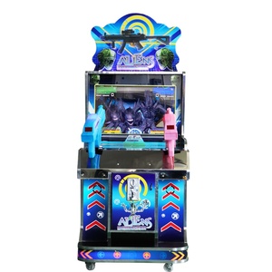 Công viên giải trí trong nhà trẻ em Máy bắn súng Arcade hoạt động bằng tiền xu ngoài hành tinh đôi Súng trẻ em bắn máy trò chơi video - Product Image 3