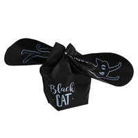 Sac en plastique pour bonbons d'Halloween avec poignée pour enfants Fournitures de fête Trick or Treat Candy Bowl Monster Candy Small Bag