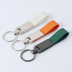 Personalized Laser Engraving Logo Sublimation Blank Key Chain Holder Keyring Custom Luxury Car Pu Leather <b>Keychain</b> - Product Image 3