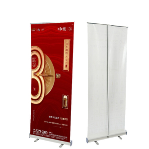 Nhựa Thép Con Lăn Hiển Thị Dấu Hiệu Khuyến Mãi Dễ Dàng Thực Hiện Kéo Lên <span class=keywords><strong>Banner</strong></span> Cổ Phiếu Trong Nhà Máy 80*200Cm <span class=keywords><strong>Banner</strong></span> - Product Image 1