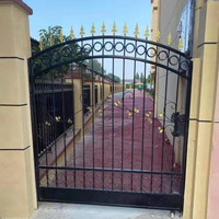 Portail d'entrée manuel rétractable en aluminium, moderne, pour villa, appartement, maison, cour, clôture décorative écologique pour la protection de l'intimité, allée, hôtel