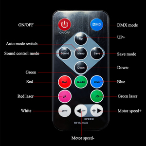 Vente flash : Lumières disco LED RGBW + laser, éclairage de scène pour DJ, avec stroboscope LED rouge activé par la musique, pour mariages, soirées dansantes - Product Image 5