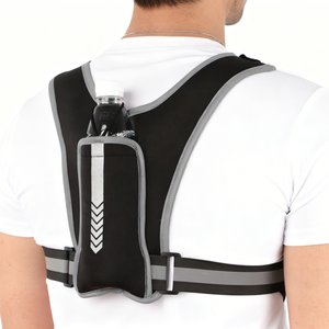 Chaleco Reflectante para Correr con Porta Botella de Agua, Ajustable, con Porta Teléfono para Correr de Noche y Trotar con Seguridad - Product Image 6