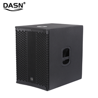 DASN K18SDA Active18 Inch 700W RMS Subwoofer Extérieur DJ Scène Domestique Contreplaqué Bois Audio Vidéo Professionnel Nouveau Design Haut-parleur