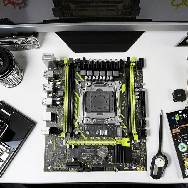 JieShuo X99 D4 Motherboard Set Kit With Intel LGA2011-3 Xeon E5 2630 V4 CPU DDR4 16GB (1*16GB) 2133MHZ RAM Memory NVME M.2 SATA