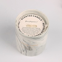 Bougie parfumée en cire de soja en céramique de marbre de luxe personnalisée en gros populaire avec des parfums pour la décoration de la maison Cadeau