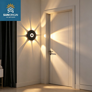 Applique murale LED en aluminium et verre trempé 6W/8W IP65, 360° 2700K Blanc chaud doux, étanche pour jardin et extérieur - Product Image 5