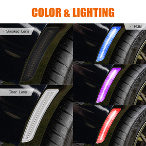 Feux latéraux LED RGB pour voiture en gros, feux de position latéraux pour <span class=keywords><strong>Chevrolet</strong></span> Camaro 2016~2021, accessoires de pare-chocs et de garde-boue - Product Image 3