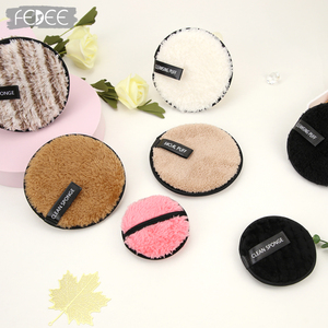 Éponge nettoyante pour le visage écologique avec logo privé personnalisé, <span class=keywords><strong>tissu</strong></span> doux pour le visage, tampon rond pour le démaquillage - Product Image 5
