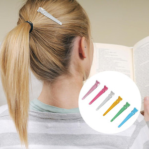 Lot <span class=keywords><strong>de</strong></span> pinces à cheveux en métal couleur bonbon pour salon <span class=keywords><strong>de</strong></span> coiffure, outils <span class=keywords><strong>de</strong></span> coiffure pour femmes et filles, avec logo personnalisé - Product Image 5