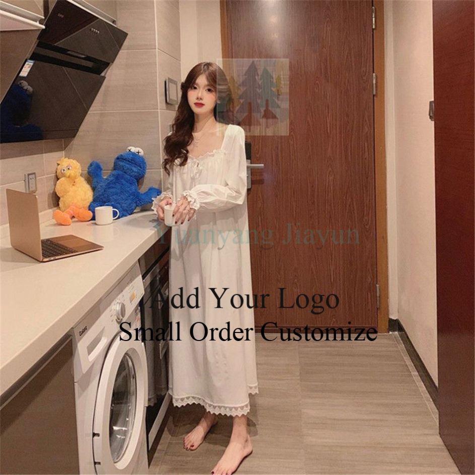 knee length dresses for ladies Elegant warm nightgown main image 0