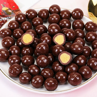 Biscuits en gros OEM personnalisés : Snacks au chocolat, centre croustillant, boules de chocolat au lait composé Mylikes