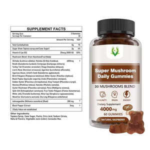 Suplemento para el Cerebro con Garantía de Calidad, Vitamina D3, Extracto de Melena de León, Raíz de Ashwagandha, Gomitas Veganas de Hongos - Product Image 5