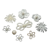 Nouveauté 2026 : Breloques de chaussures robustes, décorations perlées en forme de nœud et de fleur, fleurs de chaussures détachables, accessoires perlés de style