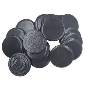 Escamas redondas de piedra Bian negra de 50 mm para colchones, cojines, masajes y uso terapéutico - Product Image 4