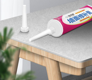Stucco per Riparazione Pareti Interne, Bianco Impermeabile Anti-Muffa, per Fori da Chiodi, Crepe e Cartongesso Danneggiato, Facile da Levigare e Verniciare - Product Image 1