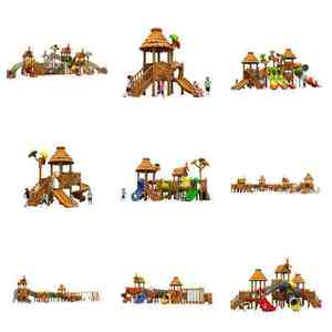 Parque Infantil Comercial para Niños al Aire Libre, Equipo de Juegos Redondo para Niños, Tobogán para Niños al Aire Libre - Product Image 4
