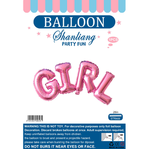Globo de Aluminio Shanliang de 26 Pulgadas con Letras de Niña para Decoración de Fiestas de Graduación y Cumpleaños - Product Image 1