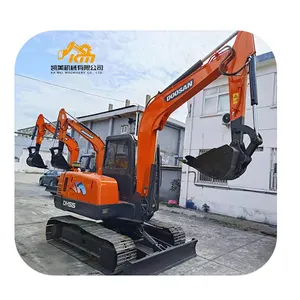 Iyi durumda Doosan dh55 en iyi tedarikçi en iyi fiyatlandırma iyi hidrolik sistem kullanılan DH55 Mini kullanılmış ekskavatör inşaat kullanımı için