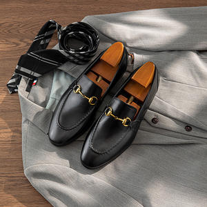 High-end Fashion Design Comfortable Durable Genuine Leather Pointed Oxford-style Anti-slip Men's Casual <b>Shoes</b> for All Seasons - Product Image 3