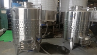 Cuve de Fermentation en Acier Inoxydable 304 pour Vin de Fruits, Équipement de Brasserie et de Vinification 500L-1000L