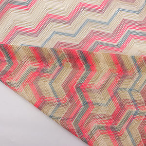 Tela de encaje de malla de tejido de diamante multicolor <span class=keywords><strong>hilo</strong></span> de oro metálico de poliéster ecológico ligero vestidos de niña elásticos - Product Image 4