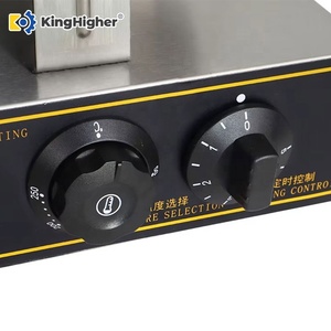 Nouvelle machine à gaufres à double tête commerciale, machine à rouleaux d'œufs électrique en acier inoxydable 110V/220V, en-cas pour les magasins de crème glacée, les boulangeries - Product Image 6