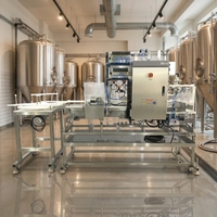Machine de remplissage et de sertissage semi-automatique commerciale pour canettes de bière, système de mise en conserve à contre-pression pour bière, cidre, kombucha