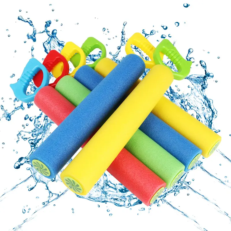 Sommer Outdoor Pull Typ 15cm Wasser pistole Spielzeug für Kinder spielen Pearl Cotton Foam Wassers chütze Cannon Beach Fun Toys