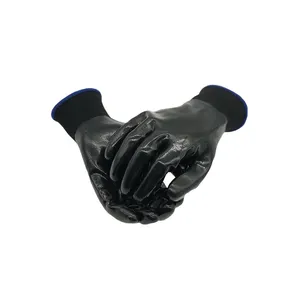 ニトリル手袋ポリエステルシェルニトリルコーティングガーデン建設産業安全作業用手袋