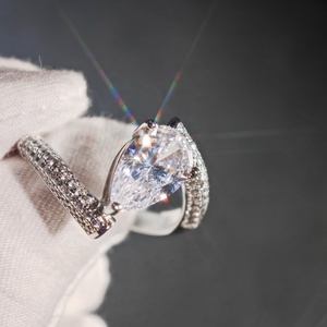 Joias Finas GRA Iced Out Bling VVS D Color Moissanite Anel de Prata Esterlina 925 Passa no Teste de Diamante para Mulheres e Homens - Product Image 1