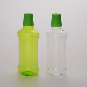 200ml <span class=keywords><strong>250ml</strong></span> 360ml 500ml Botella de lavado de boca de cuidado bucal de plástico de forma plana con taza medidora 28/425 tapón de rosca Enjuague bucal Embalaje - Product Image 3