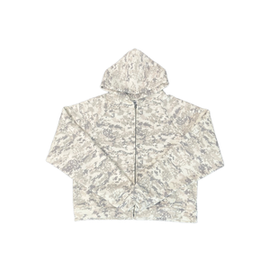 Sudadera con capucha de camuflaje personalizada para hombre, con cremallera completa, de forro polar grueso para invierno. - Product Image 1