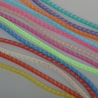 8mm Multiple Size Angel köder Shiny Cord Flash Streamer Synthetisches Geflecht Fliegen binde materialien Hohles holo graphisches Mylar Braid Tube