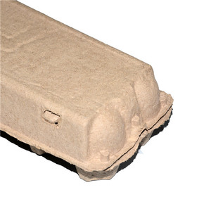 Thân Thiện Với Môi Không Tẩy Trứng Carton Đúc Hình Chữ Nhật Lưu Trữ Hộp Cho 12 Trứng Thực Phẩm An Toàn Giấy Bột Giấy Bin - Product Image 6